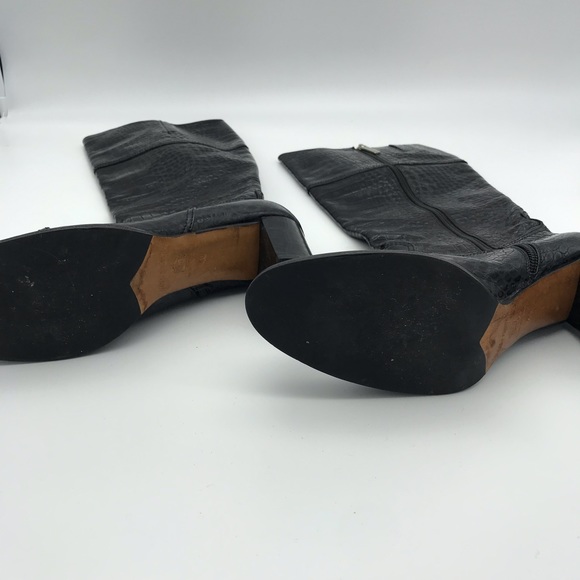 Luciano Padovan Croc Knee Length Boots - Picture 8 of 8